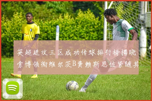 英超进攻三区成功传球排行榜揭晓索博领衔维尔茨B费赖斯恩佐紧随其后